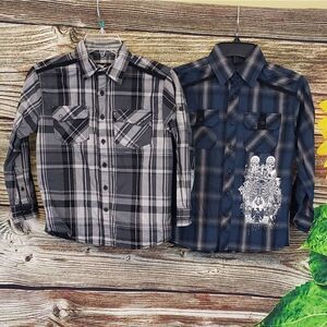NWT SK Apparel set of two long Sleeve boys shirts